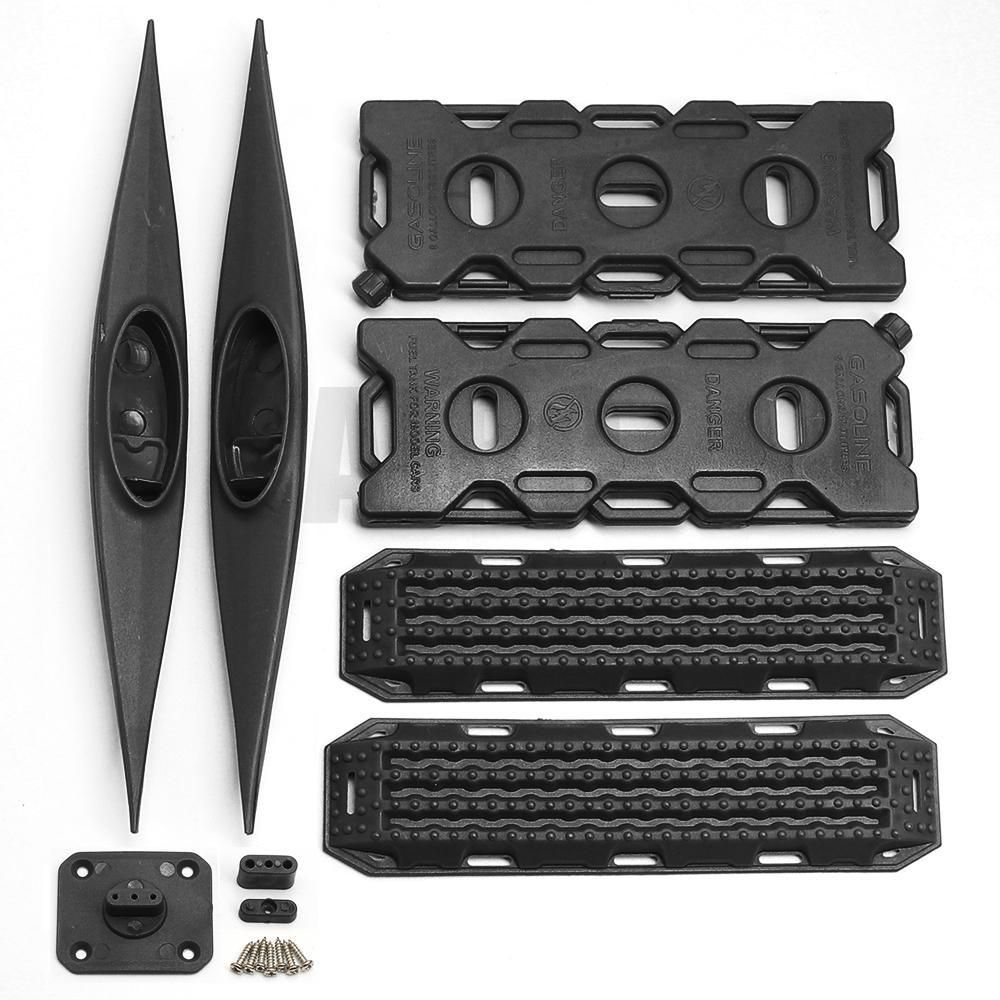6pcs Rescue Board Spare Fuel Tank Kayak Model Decoration For 1/10 RC Crawler Car Traxxas TRX4 TRX6 G63 D90 D110 Axial SCX10