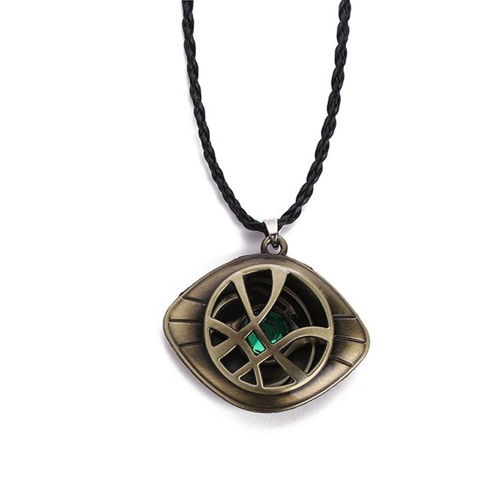 Marvel Avengers Doctor Strange Eye of Agamotto Metal shine pendant Infinity Stones Keychain Figure Toys