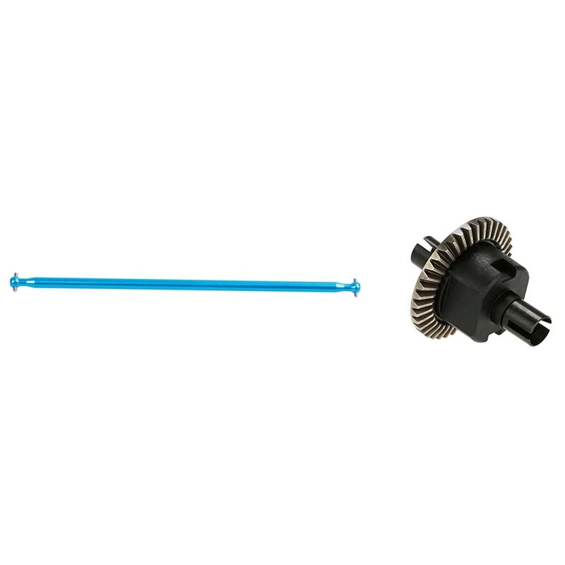 1 Pcs 04003 Parts 1/10 Aluminum Centre Drive Joint Dog Bone & 1 Pcs Gear Differential Set