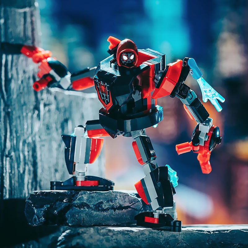 Marvel Avenger Spider-Man Into the Spider-Verse Miles Morales Building Blocks Christmas Toys For Children