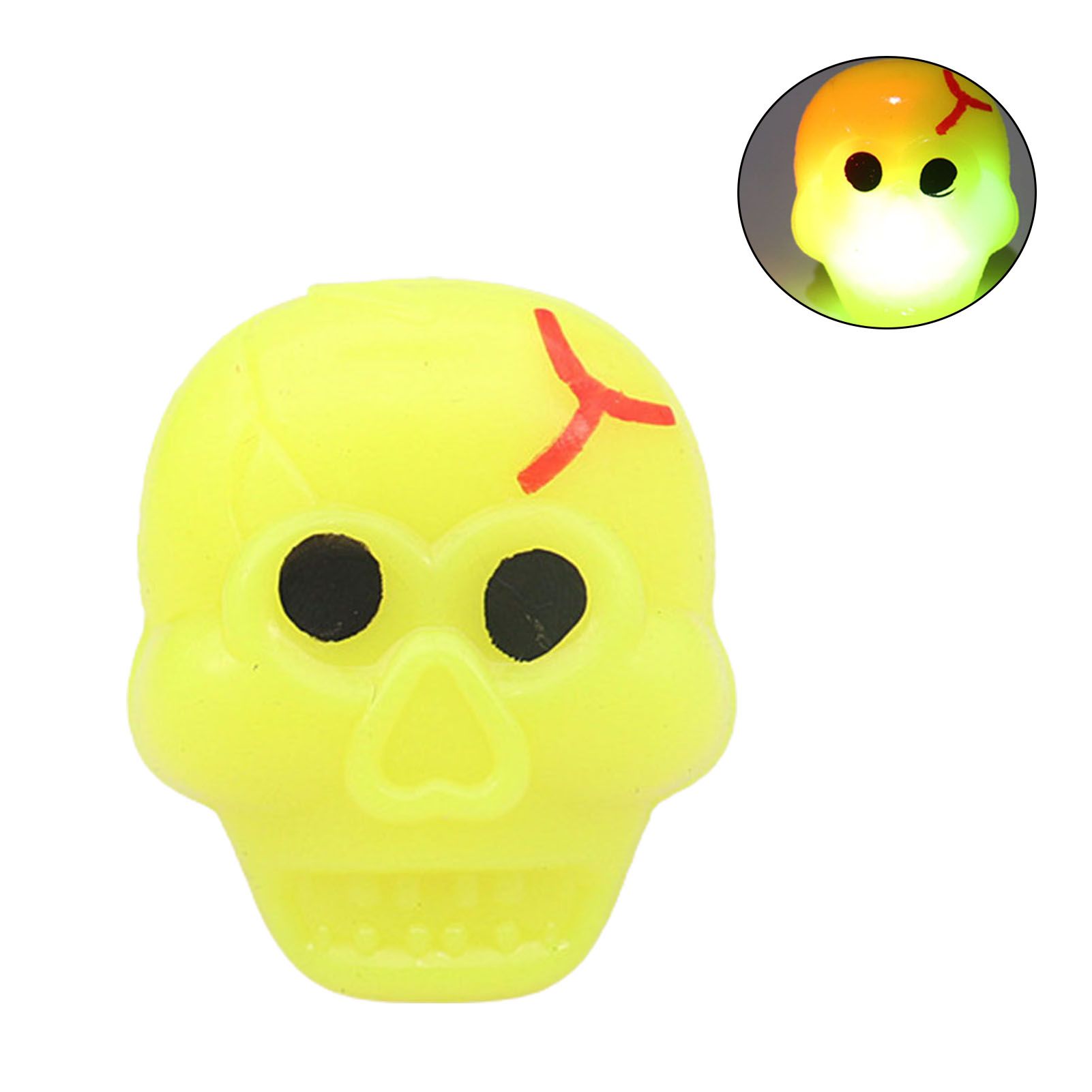 LED Halloween Ring Lighting Effect Cartoon Vivid Finger Halloween Glowing Ring for Decoration