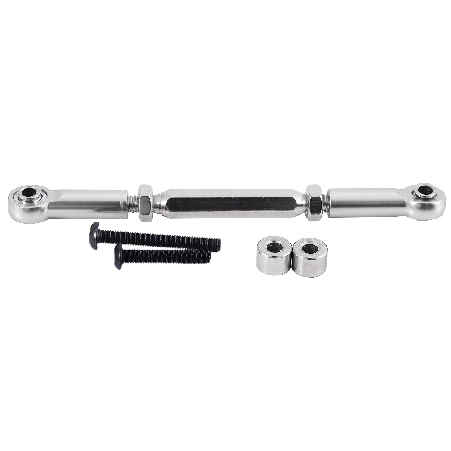 RC Auto Metal Parts Steering Gear Rod for RGT 86100 1-10 Climbing Car Upgrade Parts Silver