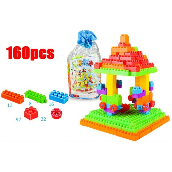 72-400 PCS Baby Toys Large Size Building Blocks Set For Children Plastic Assembly Model Big Bricks DIY Learning Educational Toys