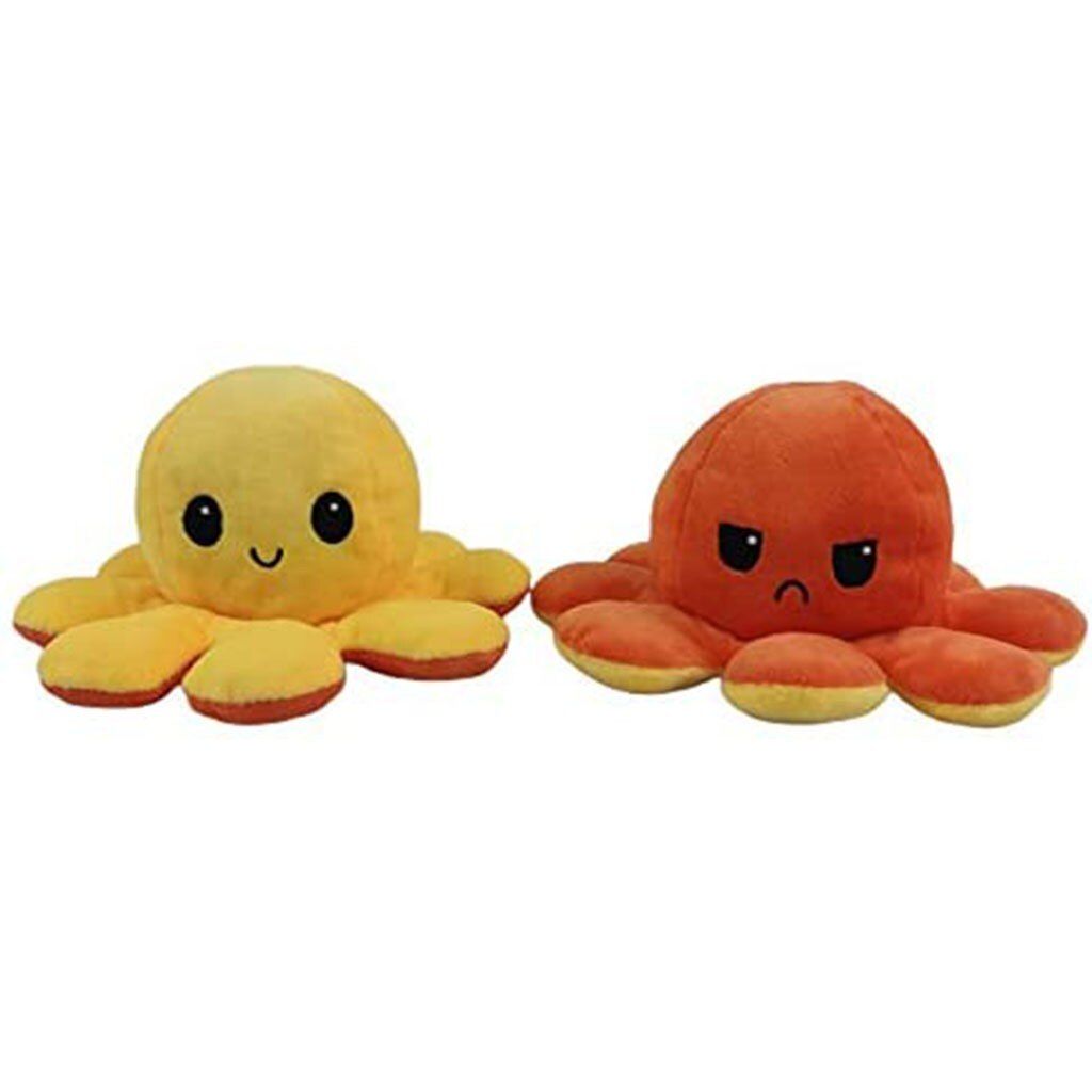 Kids Soft Plush Gift Reversible Flip Octopus Children Cute Plush Toys Double-Sided Flip Doll Soft Reversible Flip Plush Toys