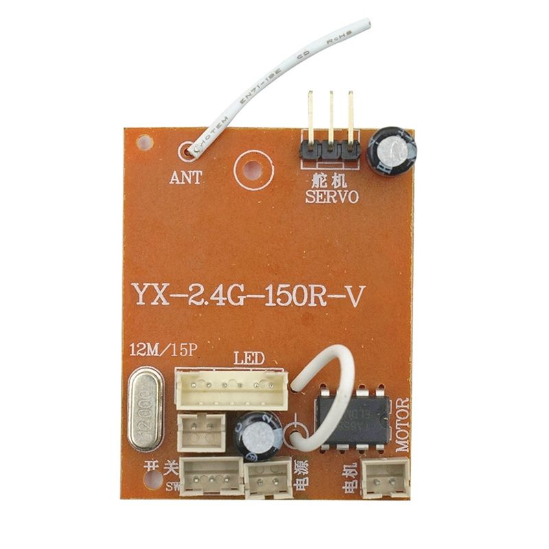 JAERBEE 2.4G Full Scale Model Receiver Circuit Board with Antenna for MN D90 D91 MN45 MN96 MN99S 1/12 RC Car Parts Accessories