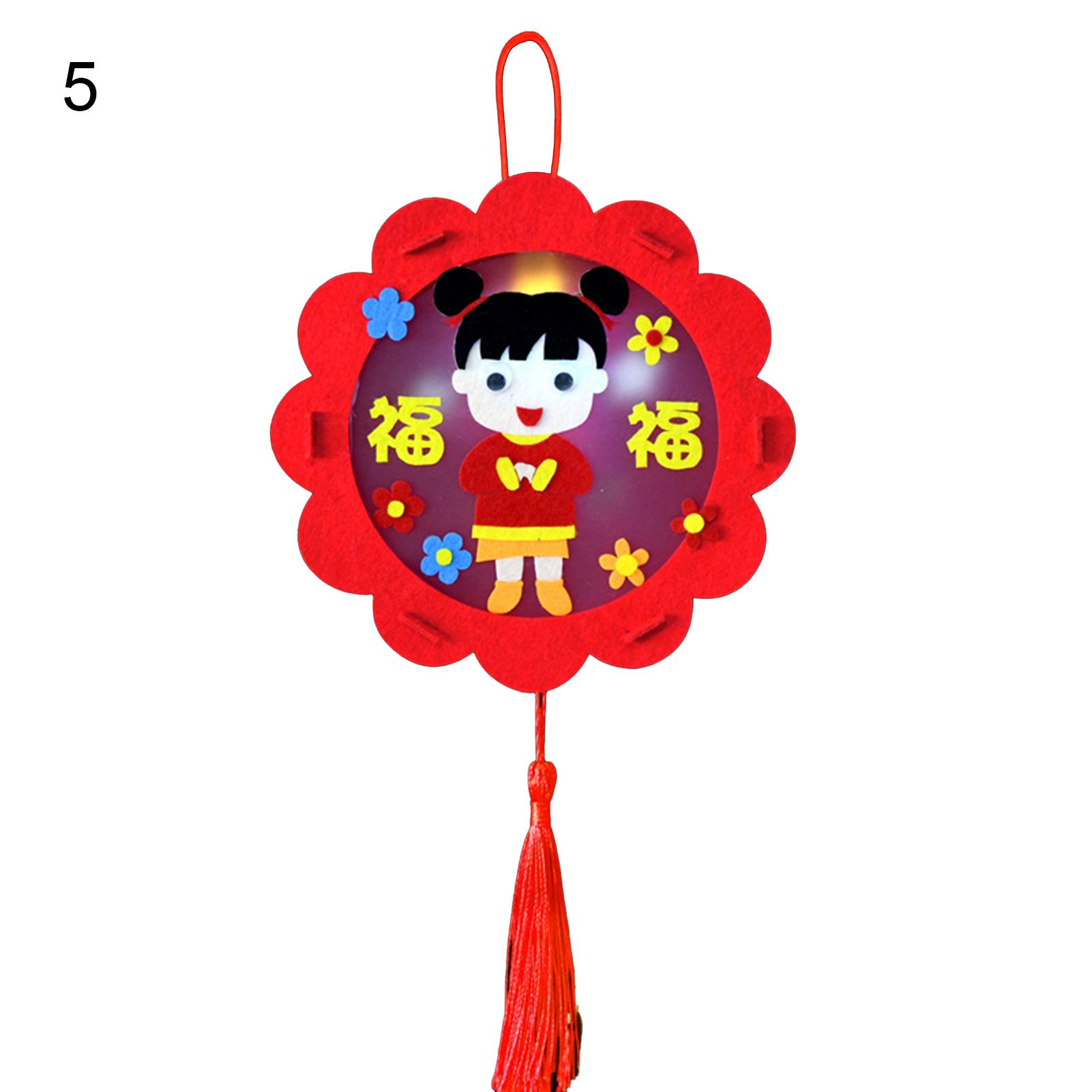 Spring Festival Lantern Festival Ambience Battery Powered Spring Festival LED Lantern DIY Set