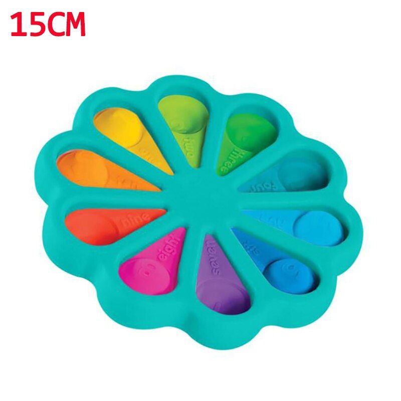 Fidget Simple Dimple Anxiety Autism Toys Flower Fidget Toys Stress  Hand Toys Early Educational for Kids  baby gift