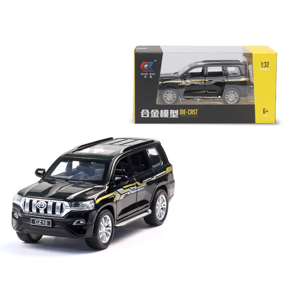 Yfashion Prado Alloy Pull Back Car Model with Light Sound Car ldren Car Model