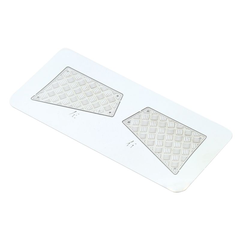 Shell Side Skirt Skid Plate Rear Skid Plate Body Metal Plate for 1 / 10 RC Tracked Vehicle Traxxas Trx-4 TRX 4 Defender