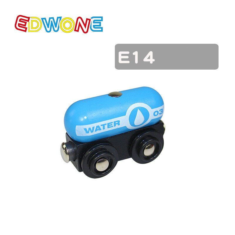 Edwone 22 Designs Wood Magnetic Trains Car Locomotive Toy Educational Model DIY Mini Tender Fit Wooden Biro Tracks