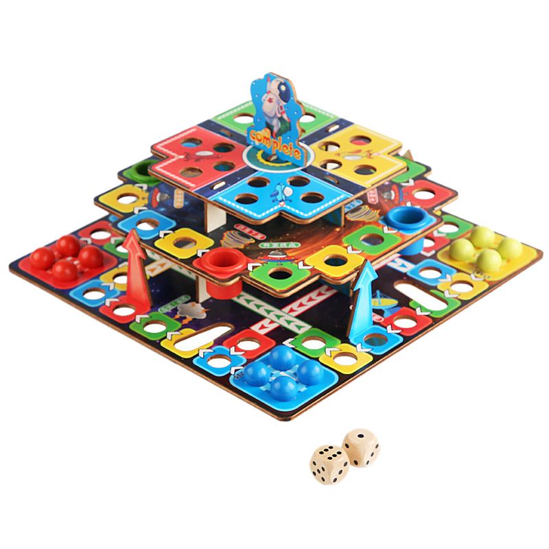 3D Flying Chess Board Game Classic Game Flight Game Toy Family Fun Gift for Kid Leisure and Entertainment Toys
