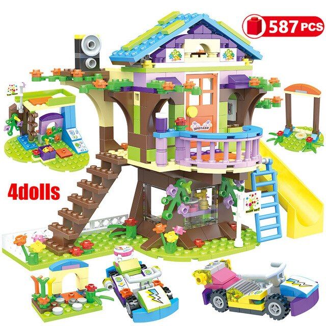 868pcs Building Blocks Toys For Girl Friendship House Compatible  Stacking Bricks Kids Toys for Children Gifts