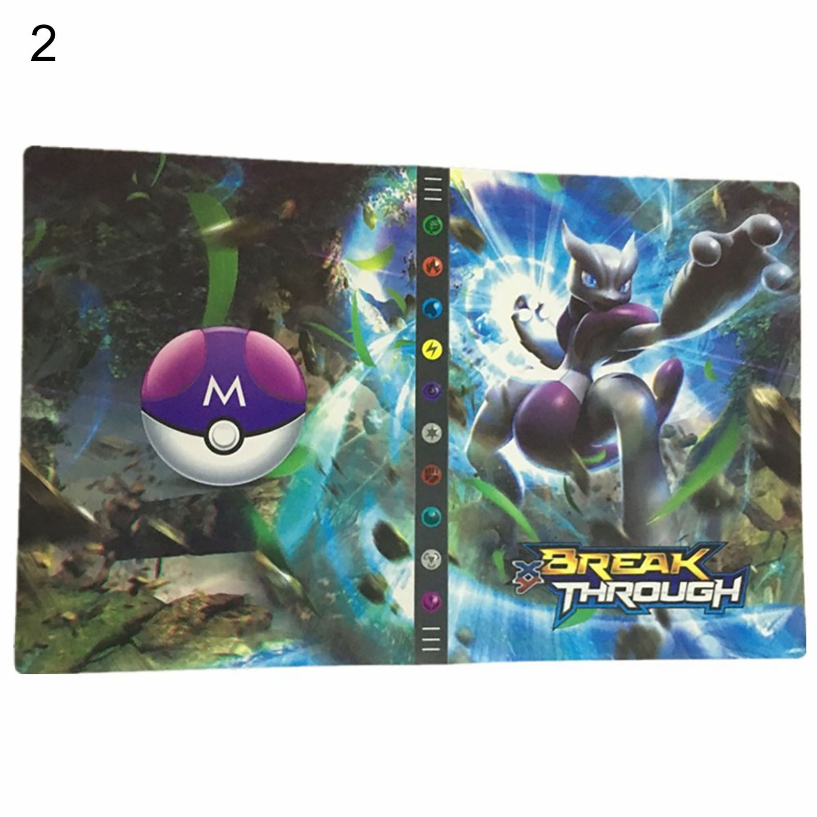 Card Collection Album Scratch Resistant Double Side 24 Pages 432 Pockets Cartoon Print TCG Trading Card Binder for Sport Card