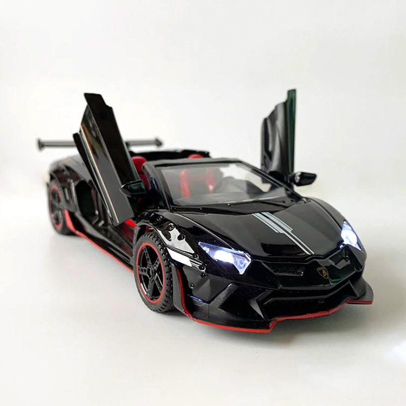 Jiaye 1:32 Lamborghini LP700 Convertible Diecasts Alloy Car Super Luxurious Racing Simulation Toy Vehicles Metal Car Model Car with Sound Light Toys For Gift