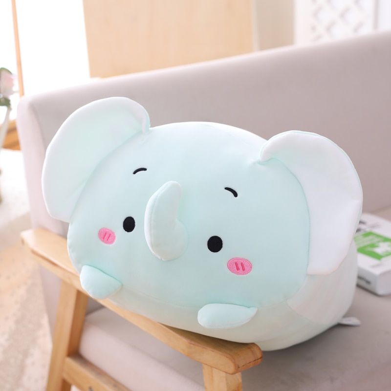 Cute Animal cushion Dinosaur Pig Cat Bear Plush Toy Soft Cartoon Panda Hamster Elephant Deer Stuffed Doll girl Pillow Gift