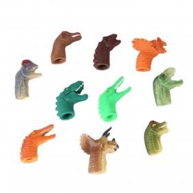 5/10Pcs Mini Cartoon Dinosaur Simulation Party Prop Hand Finger Puppet Cover Toy