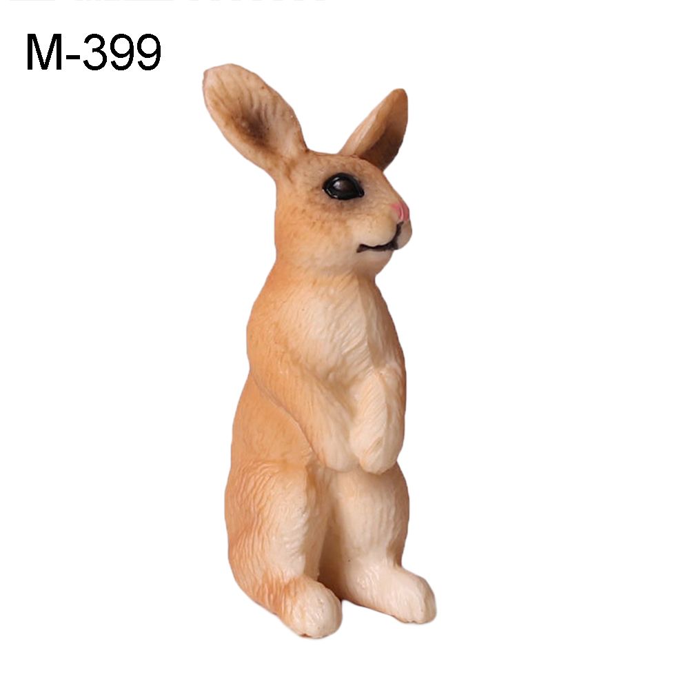 Simulation Rabbit Hare Animal Model Home Decoration Educational Kids Toy Gift