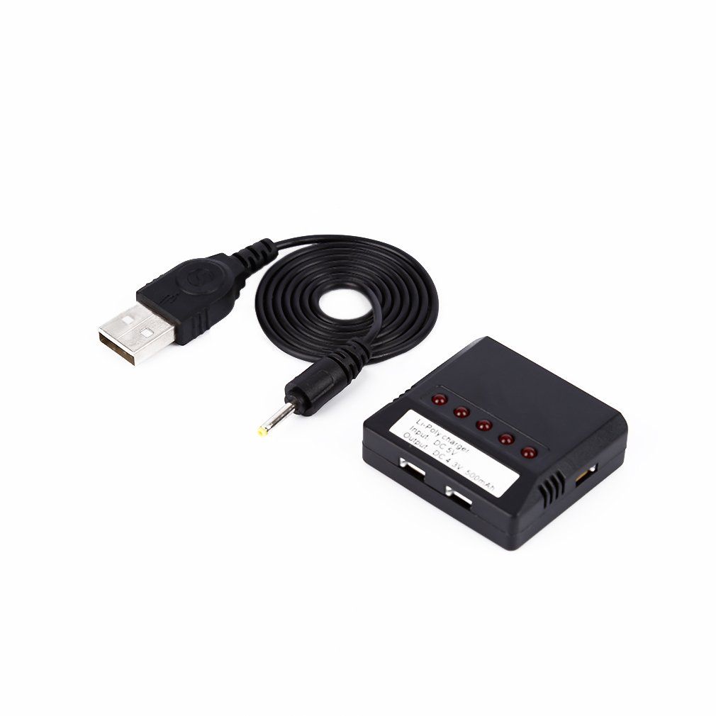 Dc5V 1S Rc Lithium  Compact Balance Charger For Rc Helicopter Black