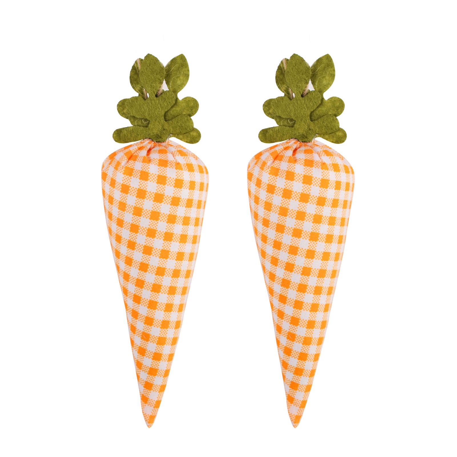 Fabric Toy Ornament Creative Adorable Carrot Shape Fabric Art Decor