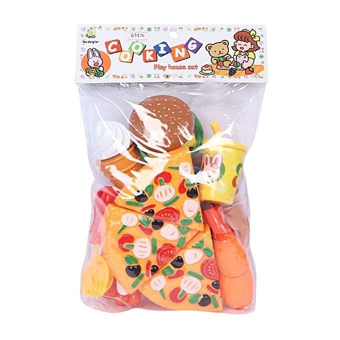 Plastic Food Toy Set - Multi Color