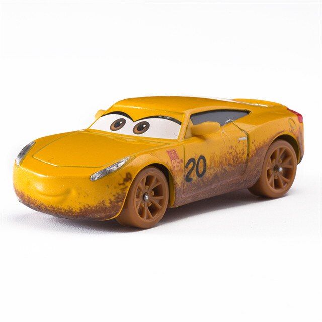 Car diney Pixar Car 3 Role Mother Lightning McQueen Cruz Jackon torm Mater 1:55 Diecat Metal Alloy Model Car Toy Kid