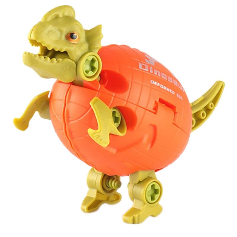 DIY Nut Assembling Toy Deformed Dinosaur Egg Assembly Dinosaur Building Block Model Dinosaur Combination Toy for Kids