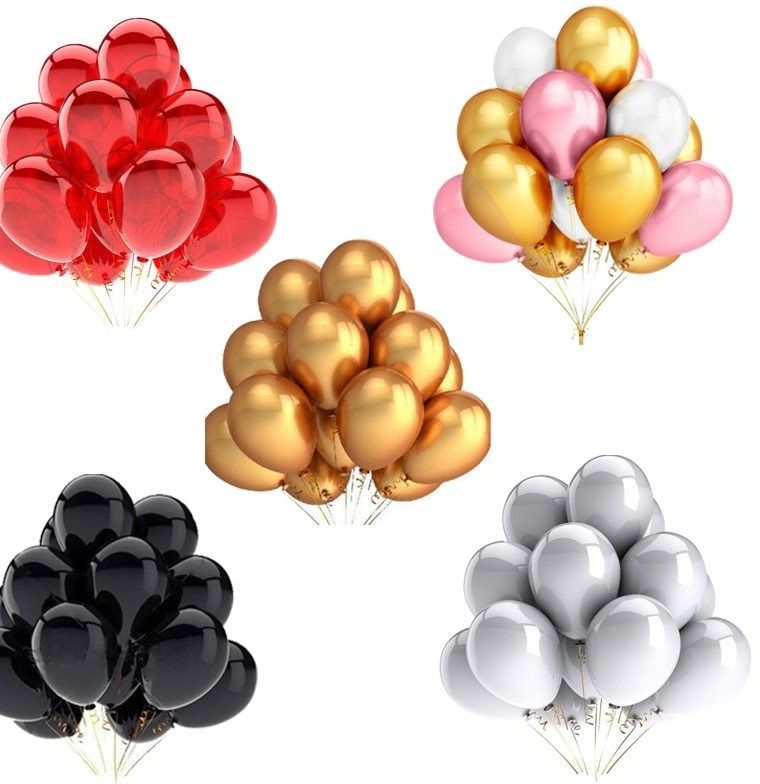 Happy birthday wedding decorative balloons multicolor 50ps