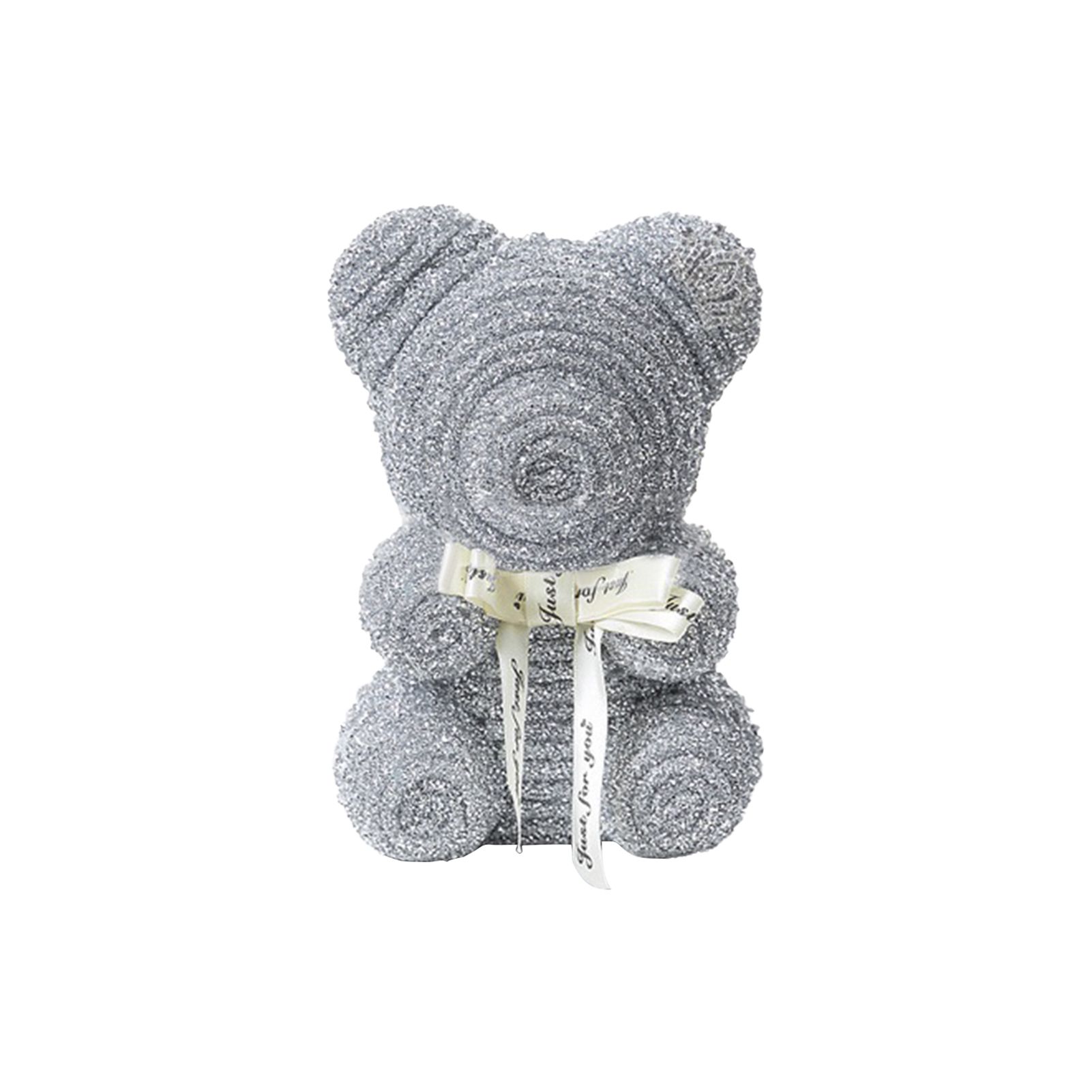 Fake Bear Decor Simulated Long Lasting Crafting Bunny Bear Shape Decor