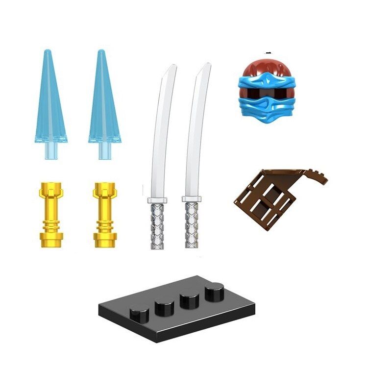 Single Figures Action Mini Dolls Assemblage Puzzle DIY Building Block Bricks Accessories Weapons Toys for Kid Birthday Gift