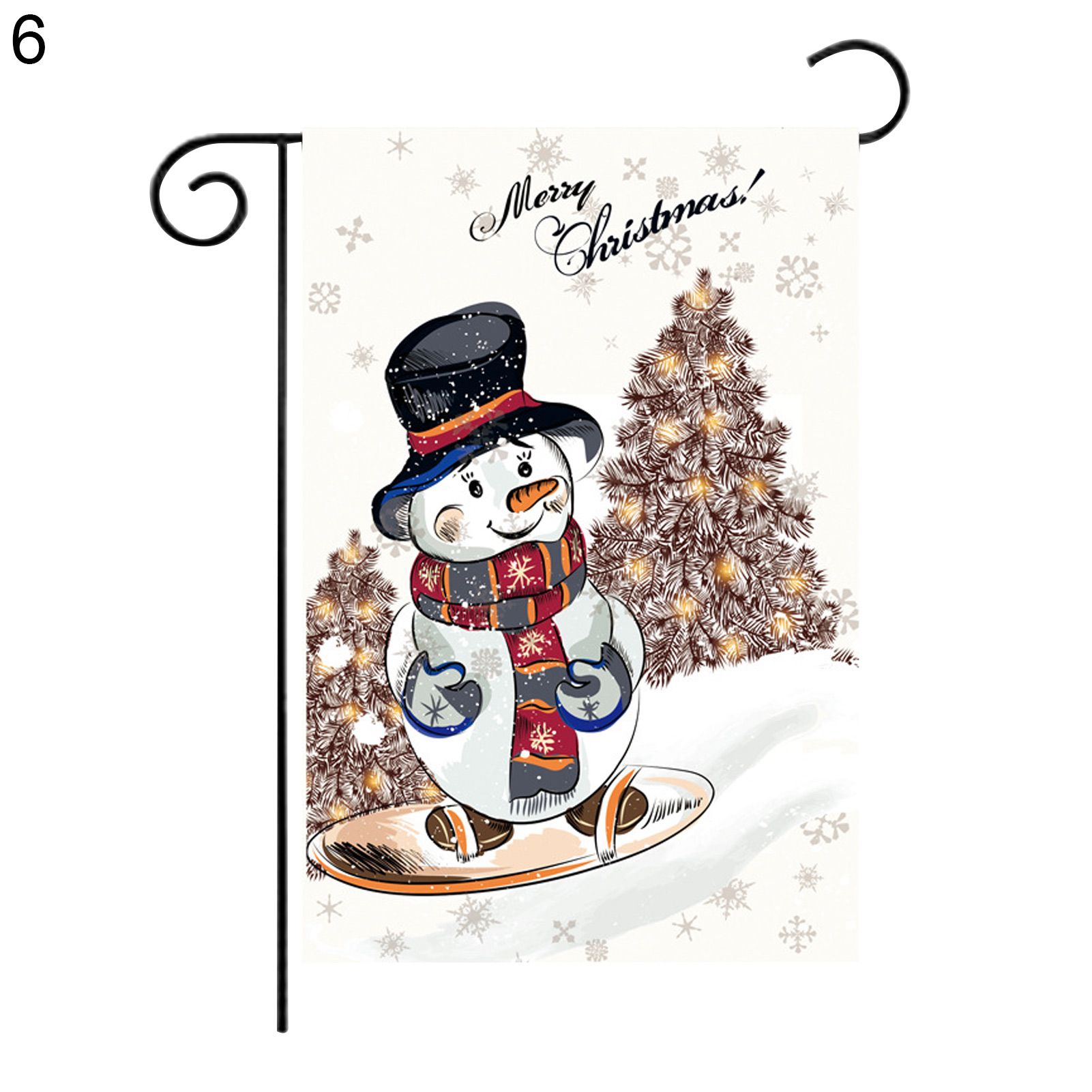 Garden Flag Colorfast Winter Holiday Christ Yard Outdoor Decoration