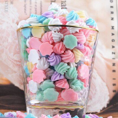 10pcs/bag Resin Cream Candy Super Light Clay Slime Supplies Glue for Slider DIY Creative Crafts Decoration Material Slime Filler
