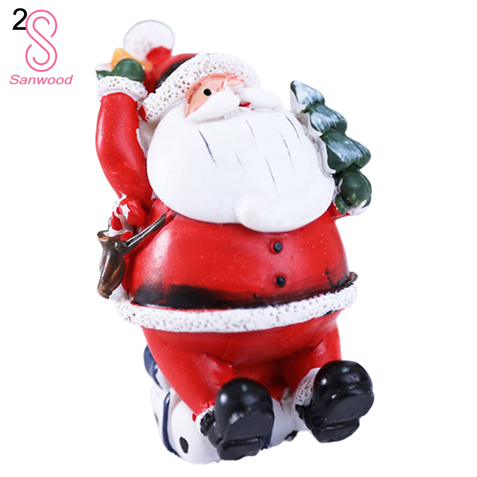 Ornament Stylish Santa Claus with Gift Bag Ornament Crafts