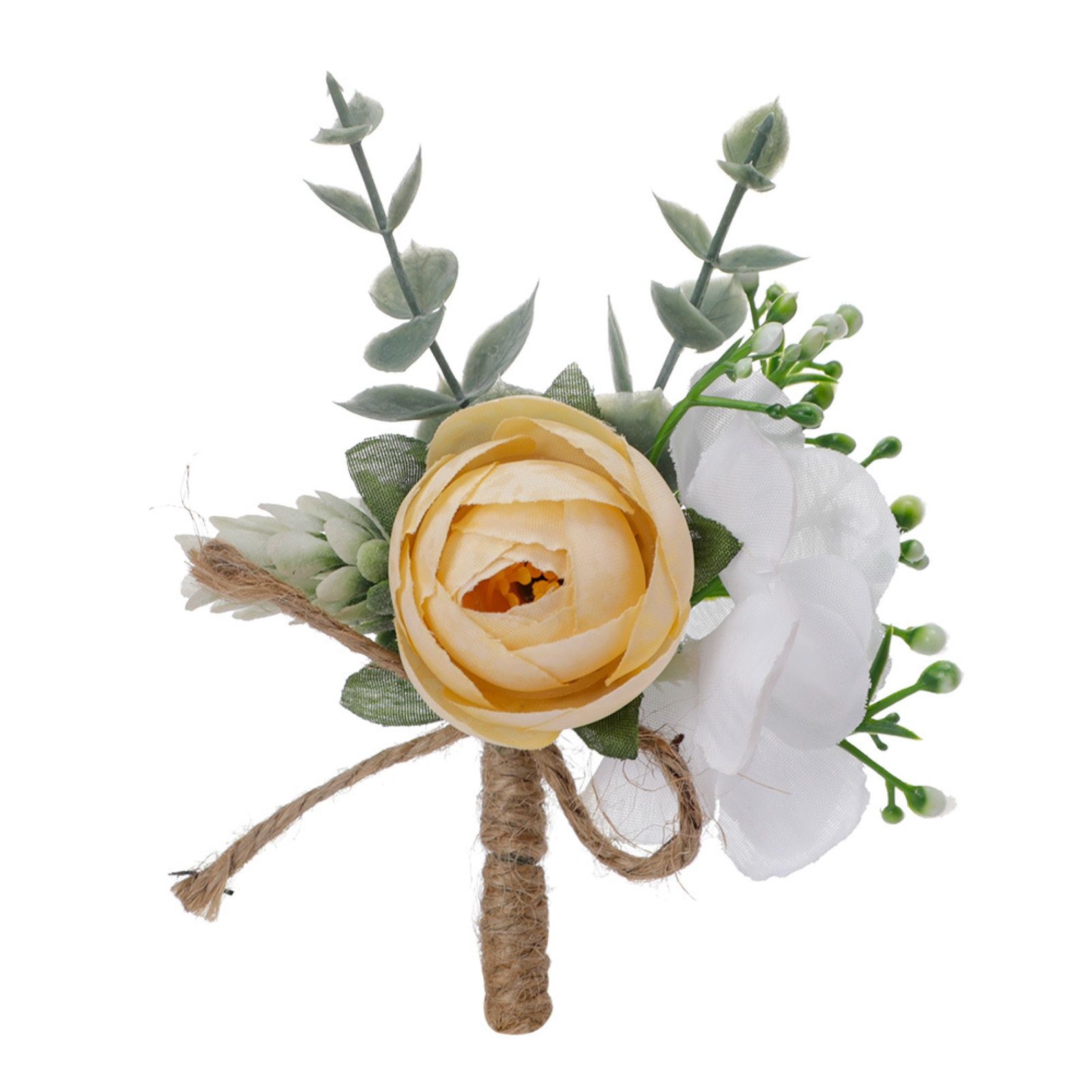 Buttonhole Flower Ornamental Anti Fade Bride Boutonniere Corsage