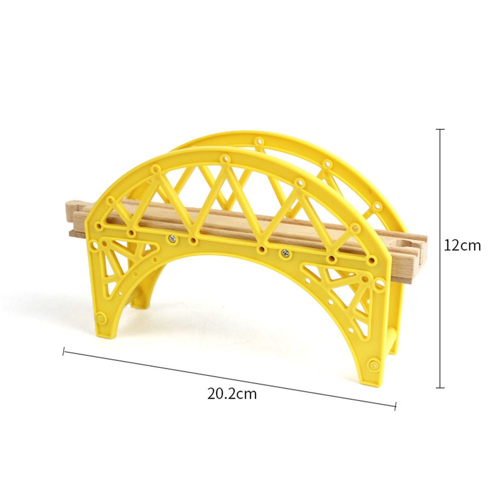 Yfashion DIY Wooden rack ools Bridge rain Rail rack Accessories Suitable for homas Kids Educational oys