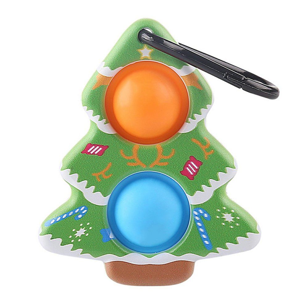 Christmas Toy Puzzle Decompression Decoration Toy Press Bubble Toy Keychain