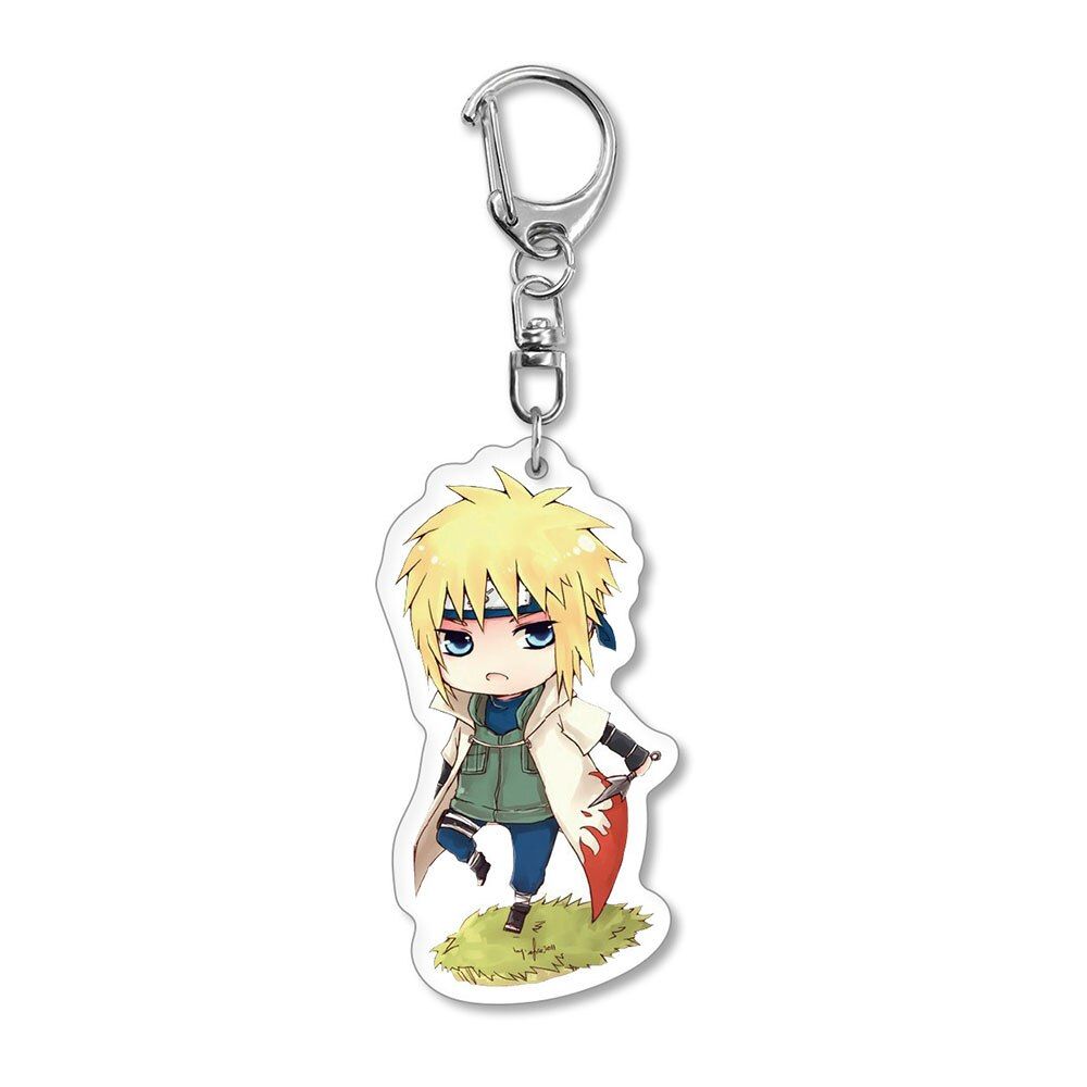 Anime Naruto Keychain Pendant Cartoon Uzumaki Kakashi Keyring Uchiha Sasuke Ltachi Action Figures Accessories  Kids Toys Gifts