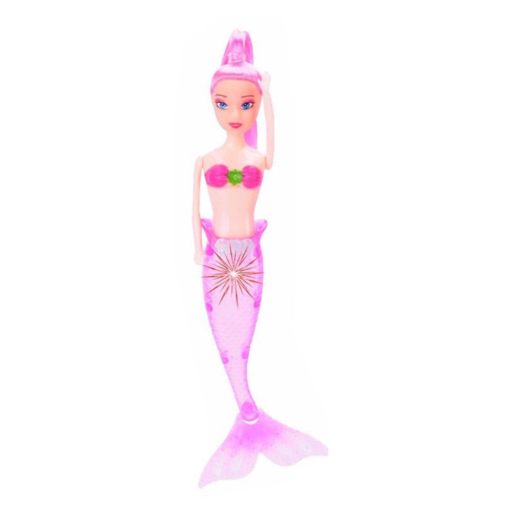 Flash LED Light Swimming Mermaid Princess Doll Kids Girl Play House Toy Gift