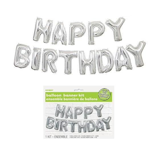 Happy birthday foil banner