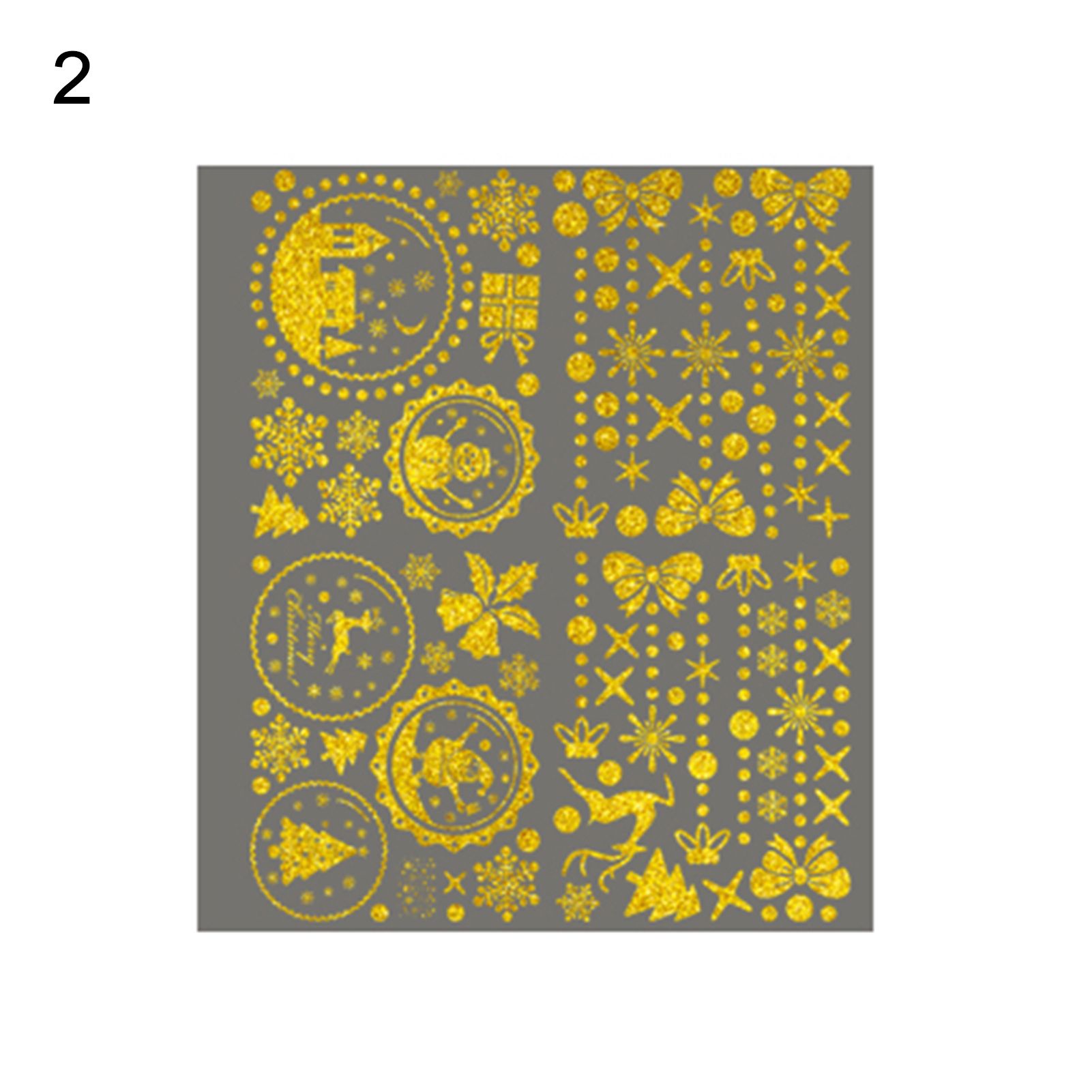 Christmas Stickers Easy to Peel Christmas Snowflake Clings Stickers