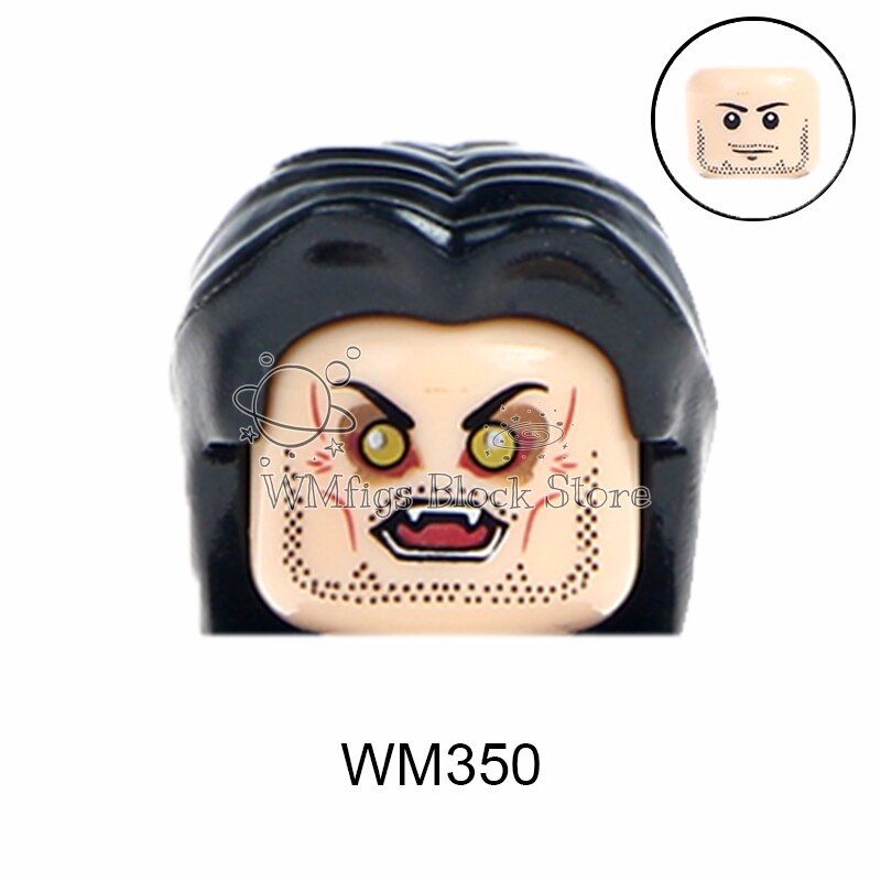 WM6001 WM6002 WM6004 WM6008 Movie cartoon series characters head accessories building blocks toys children gifts