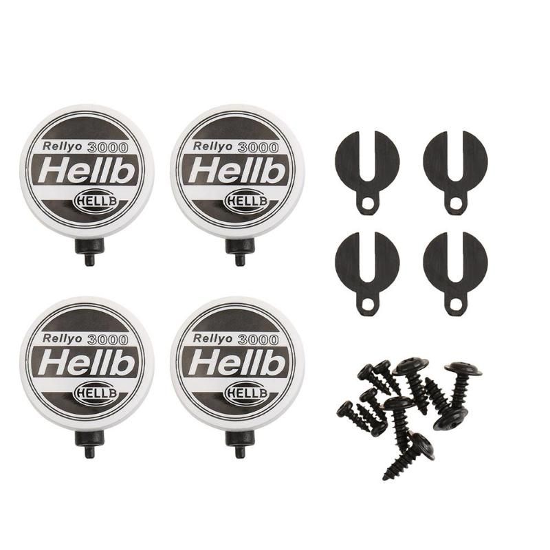 4Pcs RC Car Round LED Light Cover for 1:10 Tamiya HSP RC Car Axial SCX10 for Traxxas TRX-4 RC Crawler Lampshade Model Toy Parts