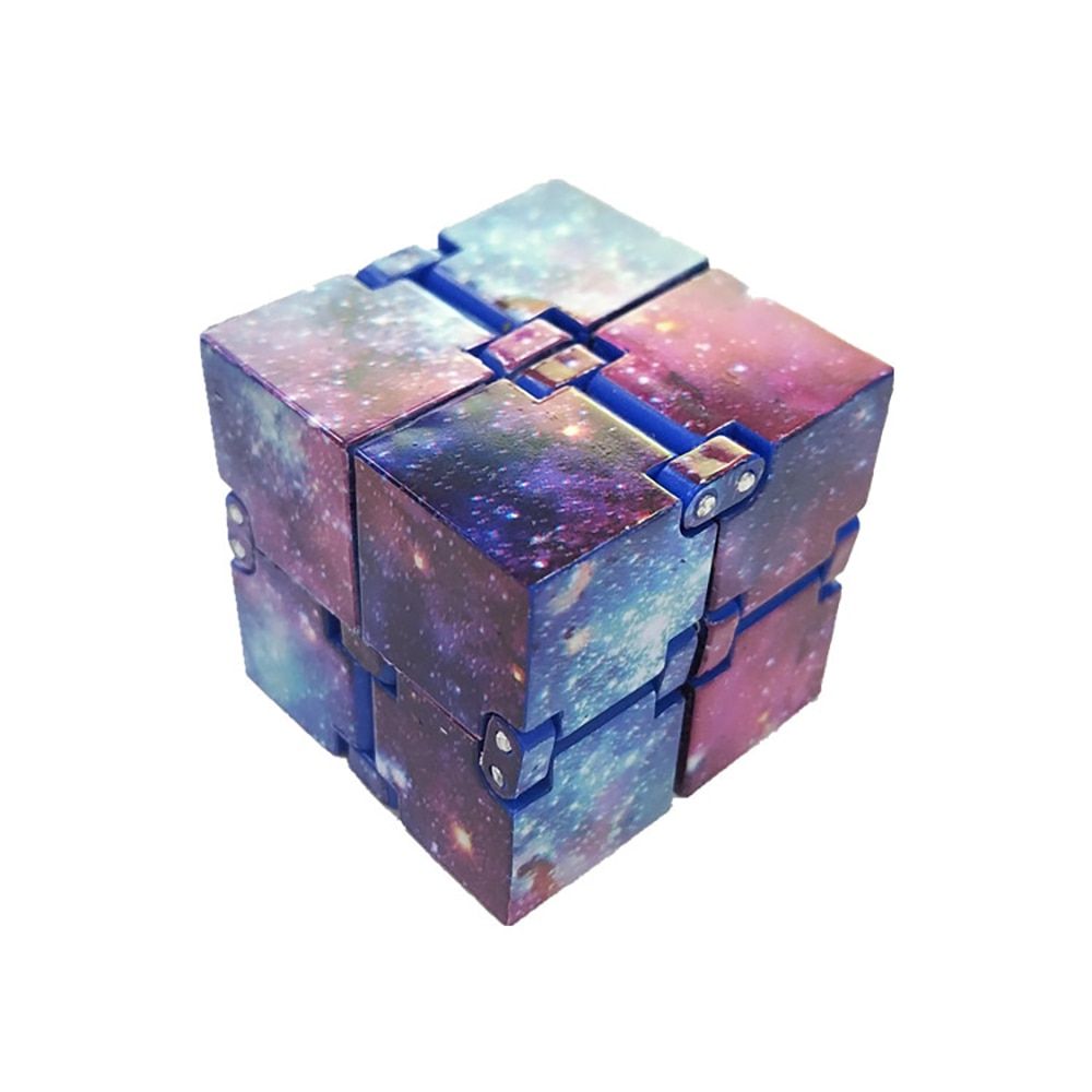 Creative Plastic Fidget Finger Toy Colorful Puzzle Assembling Infinity Block For Children Adult Building Block Stress Relief Toy