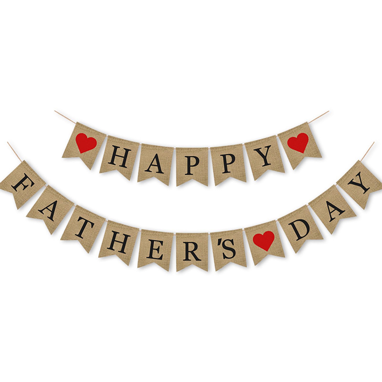 Party Banner Pre-assembled Happy Father Day Bunting Party Decoration