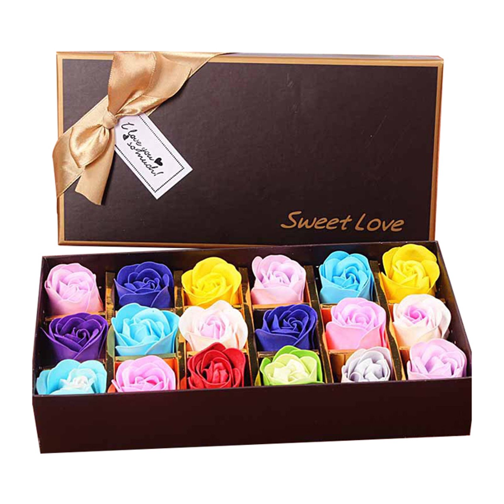 Soap Flower Box Eye-catching High Simulation Soap Flower with Gift Box