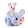 Electric Cartoon Mouse Car 360 Rotation ng LED Music Education Kids Toy