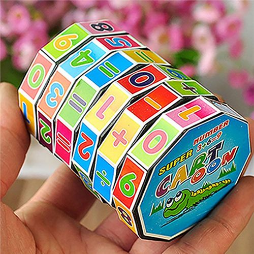 Children Kids Mathematics Magic Cube Puzzle Education Learning Maths Toy Gift
