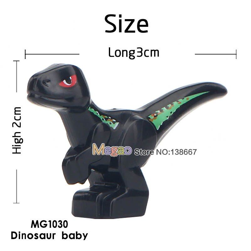 Single Animal Dinosaurs Panther Snow Leopard Crocodile Tiger Cow Horse Building Blocks Juguetes Children Toys