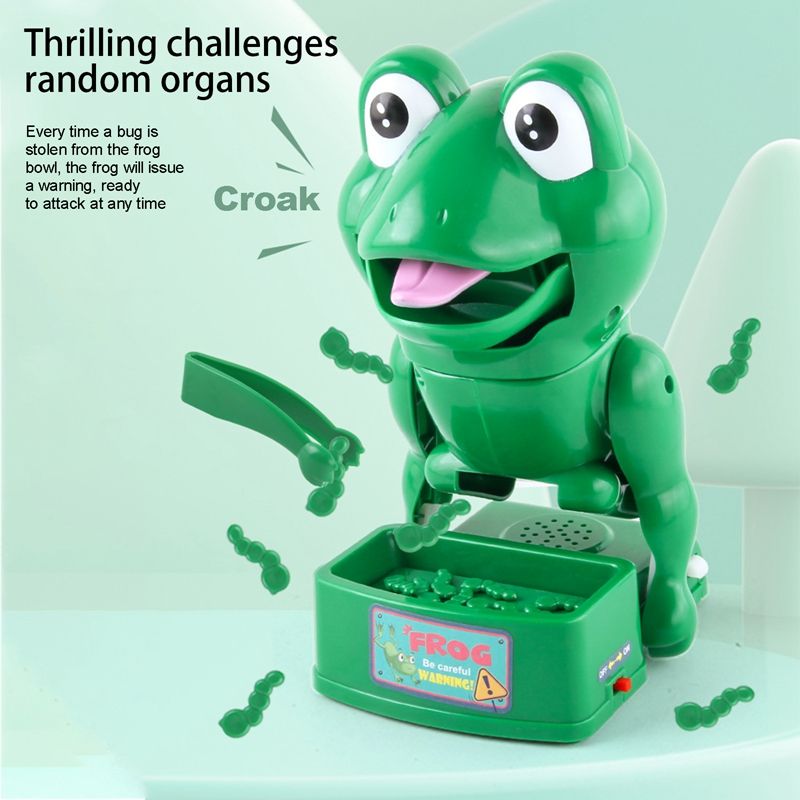 Biting Hand Frog Toy Decompression Game Spoof Toy Gifts for Children Birthday Party Family Party Game