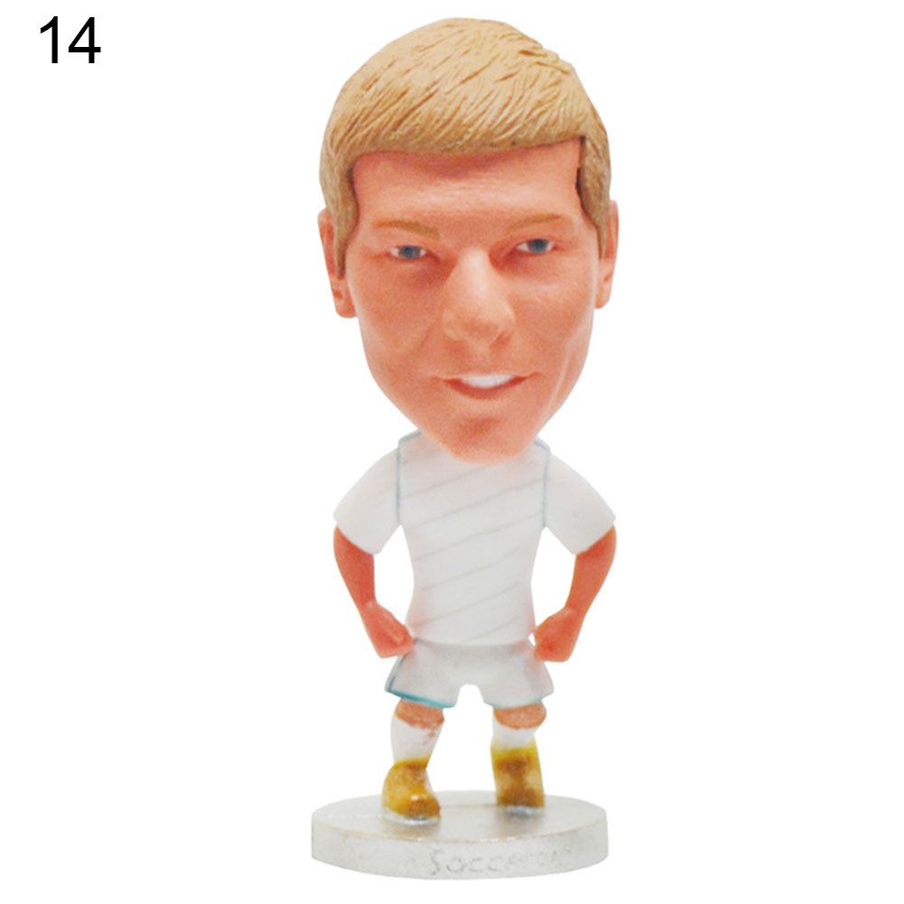 2.5inch Football Star Ronaldo Messi Neymar Pogba Soccer Player Doll Figurine Toy