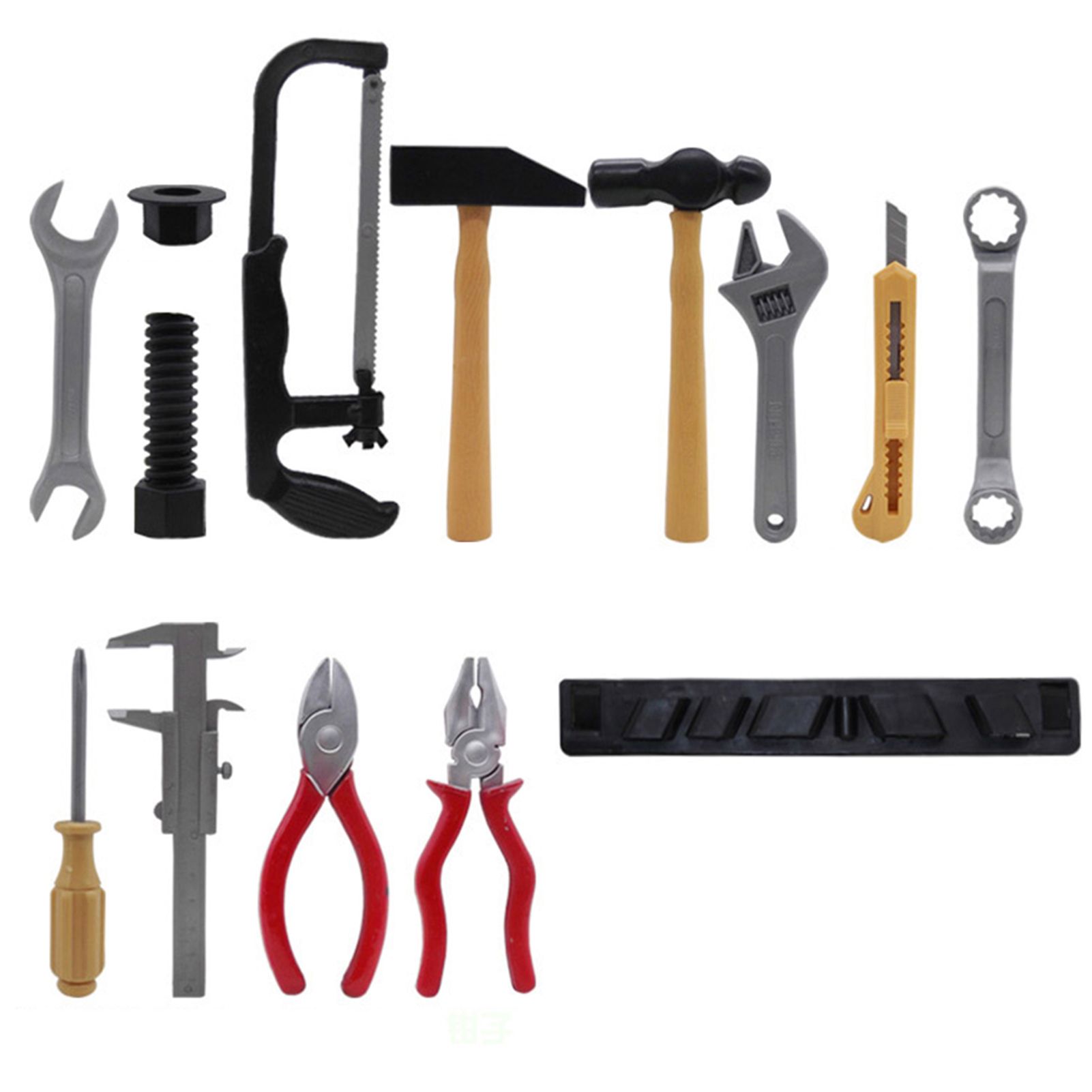 14Pcs Repair Tool Safe Mini Size Plastic Simulation Engineering Repair Tools for Home
